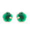18kt rose gold Ton Joli green agate and diamond earrings